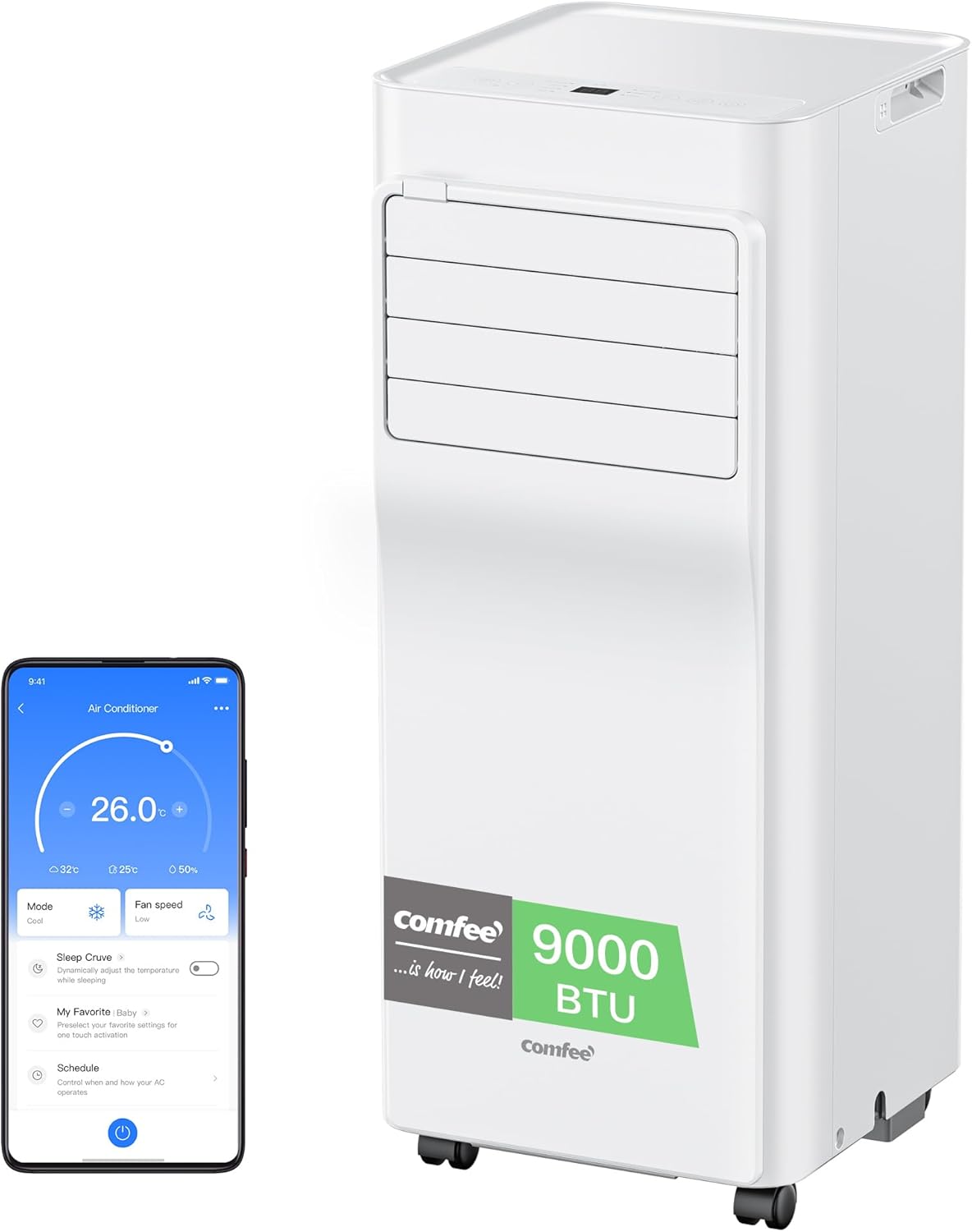 Comfee Breezy Cool 2.6 climatiseur portable connecté